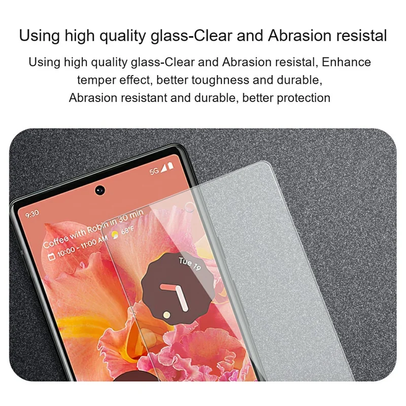 AMORUS For Google Pixel 10 Pro Fold Front Screen Protector 2.5D Arc Edge 9H High Aluminum-Silicon Glass Film