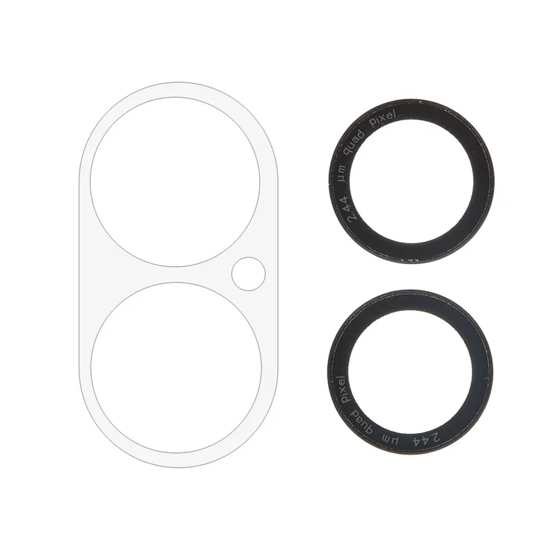 For iPhone 17 Camera Lens Protector Black Circle Tempered Glass Lens Film with Base Protection