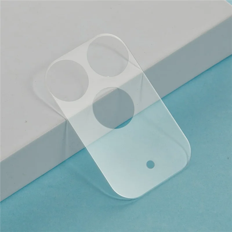 For iPhone 17 Pro Camera Lens Protector Black Circle Tempered Glass Lens Film with Base Protection