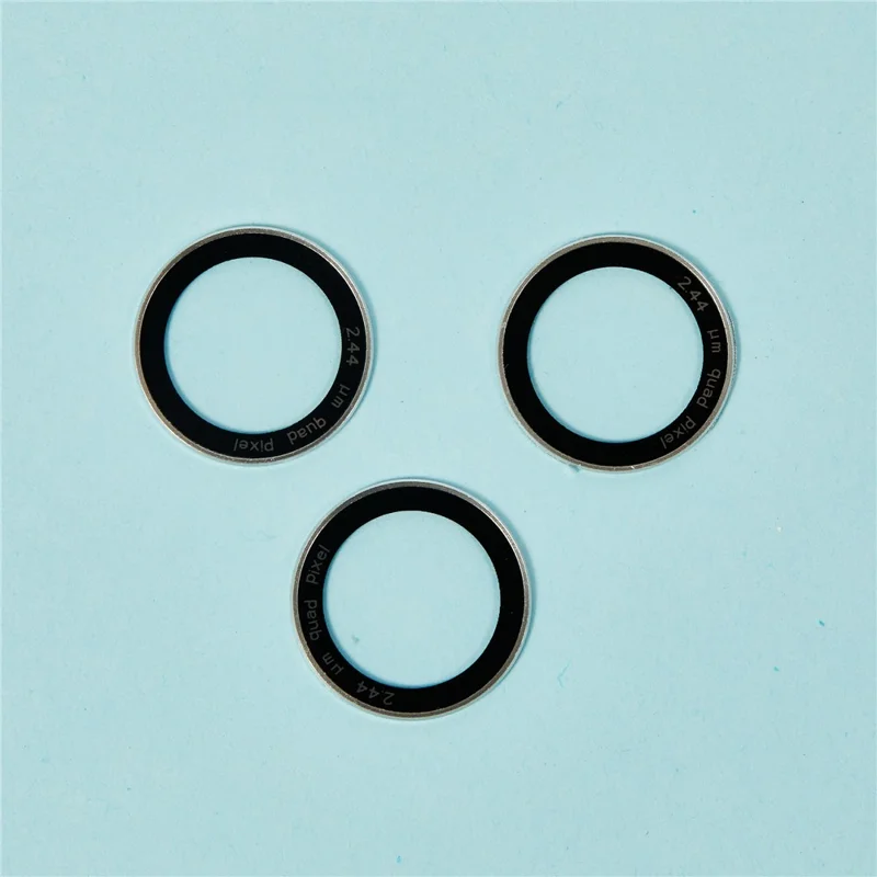 For iPhone 17 Pro Camera Lens Protector Black Circle Tempered Glass Lens Film with Base Protection