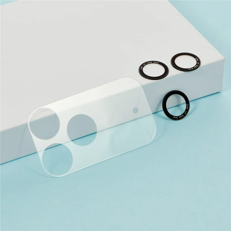 For iPhone 17 Pro Max Camera Lens Protector Black Circle Tempered Glass Lens Film with Base Protection