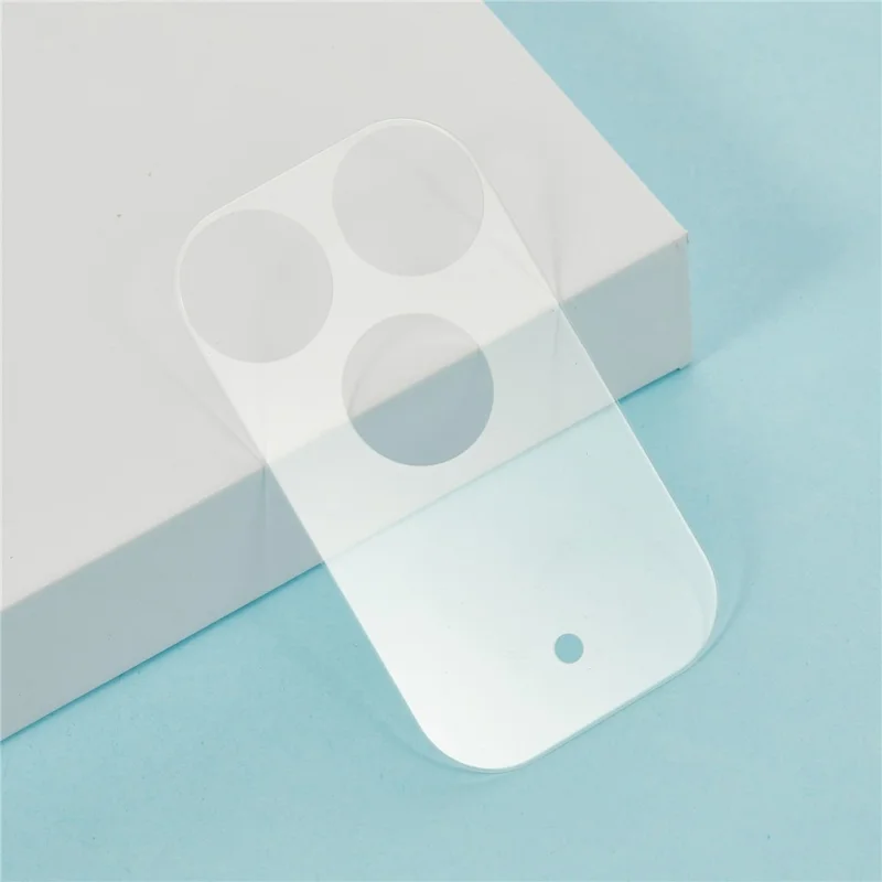 For iPhone 17 Pro Max Camera Lens Protector Black Circle Tempered Glass Lens Film with Base Protection