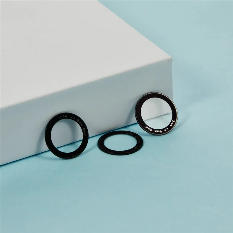 For iPhone 17 Pro Max Camera Lens Protector Black Circle Tempered Glass Lens Film with Base Protection