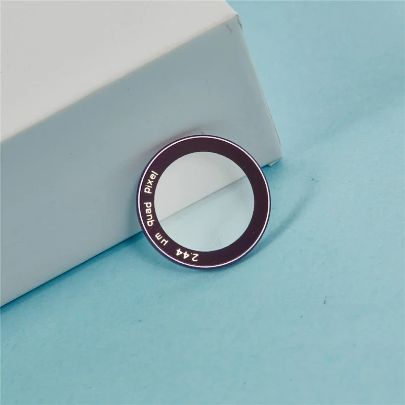 For iPhone Air Camera Lens Protector Black Circle Tempered Glass Lens Film with Base Protection