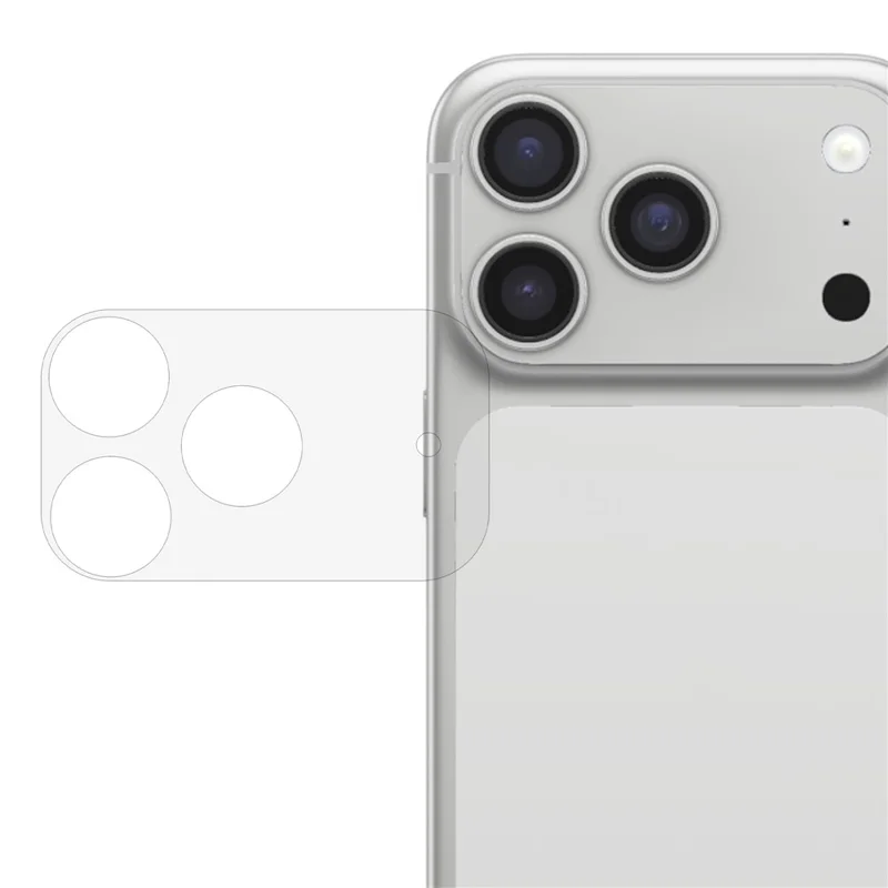 For iPhone 17 Pro Camera Lens Protector HD Clear High Aluminium-silicon Glass Lens Film with Base Protection