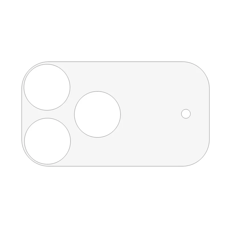 For iPhone 17 Pro Max Camera Lens Protector HD Clear High Aluminium-silicon Glass Lens Film with Base Protection