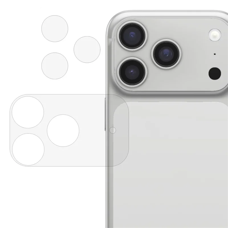 For iPhone 17 Pro Camera Lens Protector Tempered Glass Lens Film with Base Protection