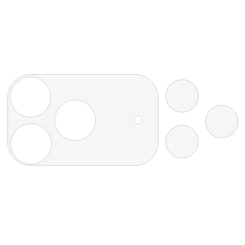 For iPhone 17 Pro Camera Lens Protector Tempered Glass Lens Film with Base Protection