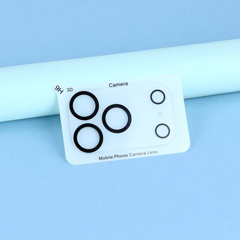 For iPhone 17 Pro Tempered Glass Back Film 2.5D Arc Edge Back Protector + Black Circle Lens Film