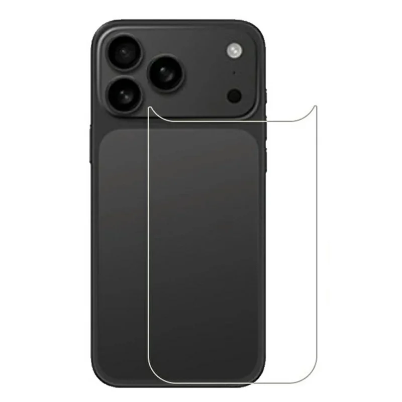 For iPhone 17 Pro HD Clear Tempered Glass Back Film 2.5D Arc Edge 9H Hardness Anti-Scratch Back Protector