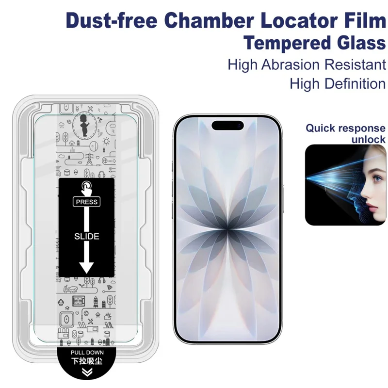 IMAK H Series For iPhone 17 Tempered Glass Screen Protector Film with Dust-free Installation Tool