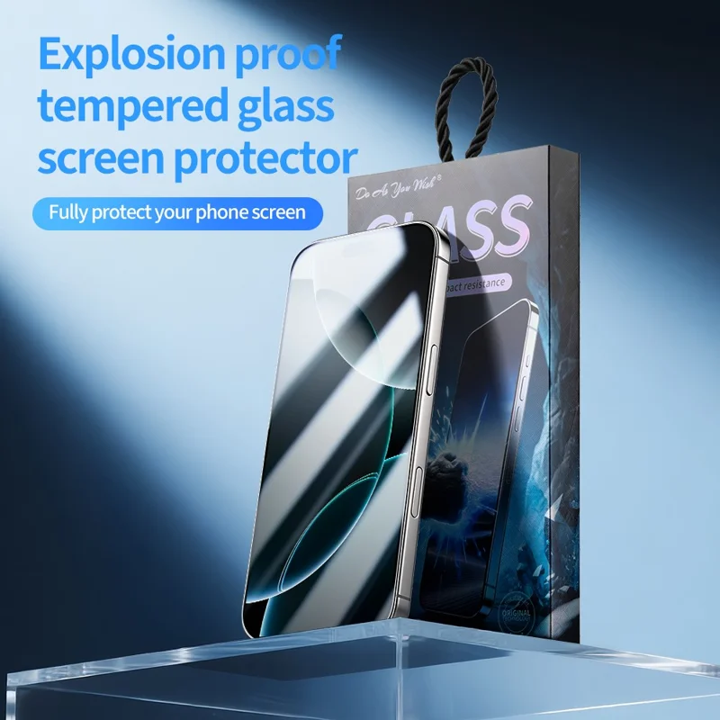 DO AS YOU WISH Screen Protector för iPhone 16 Plus 9H HD Hög aluminium-silicium glasfilm