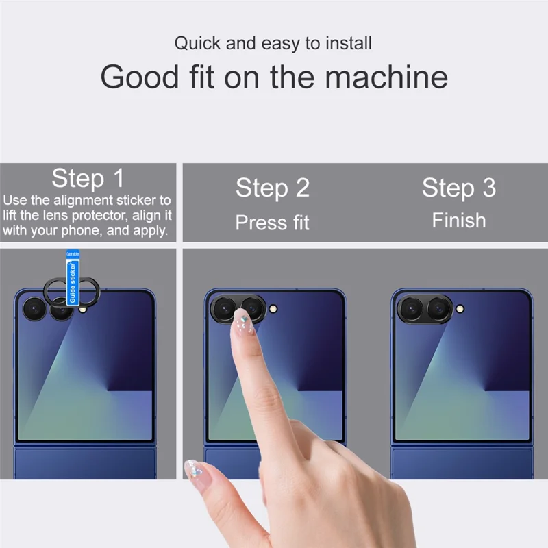 IMAK For Samsung Galaxy Z Flip7 5G Metal Camera Lens Protector Lens Protective Cover