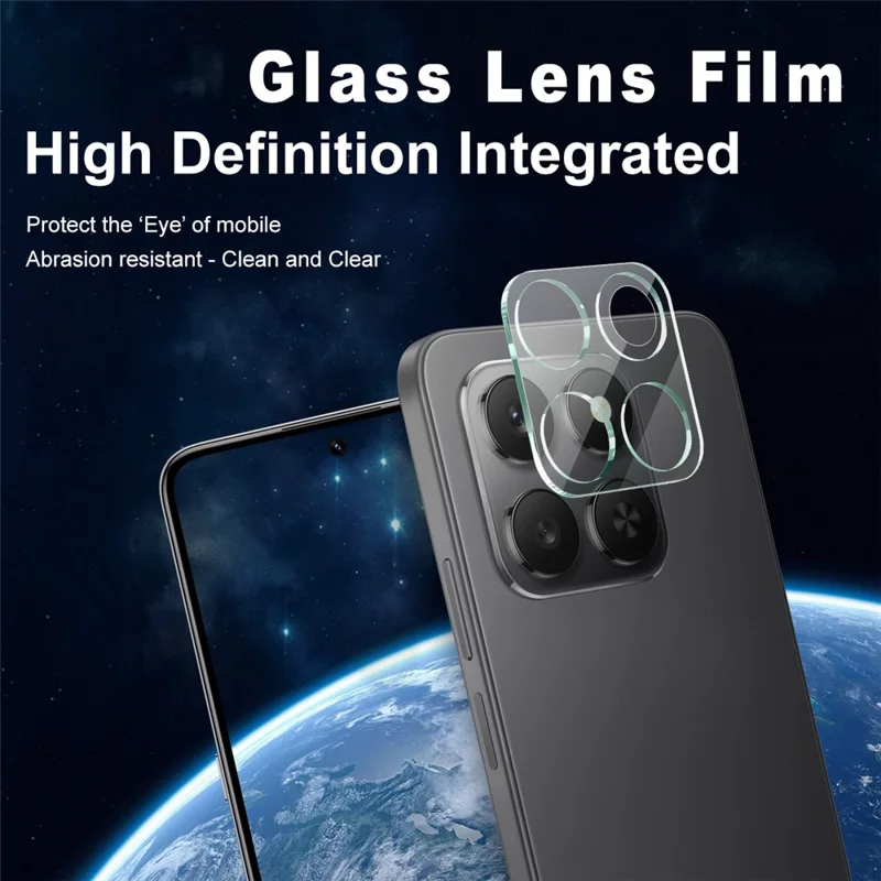 IMAK For Honor 400 Smart 5G / 4G / X7d 4G Tempered Glass Full Coverage Camera Lens Protector + Acrylic Lens Cap