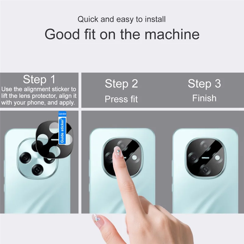 IMAK For Oppo A6 Pro 5G  /  F31 Pro 5G Camera Lens Protector Tempered Glass HD Clear Lens Film (Black Version)