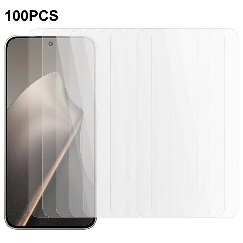 100Pcs Screen Protector For Xiaomi 15T Pro / 15T Anti-Scratch Tempered Glass Film