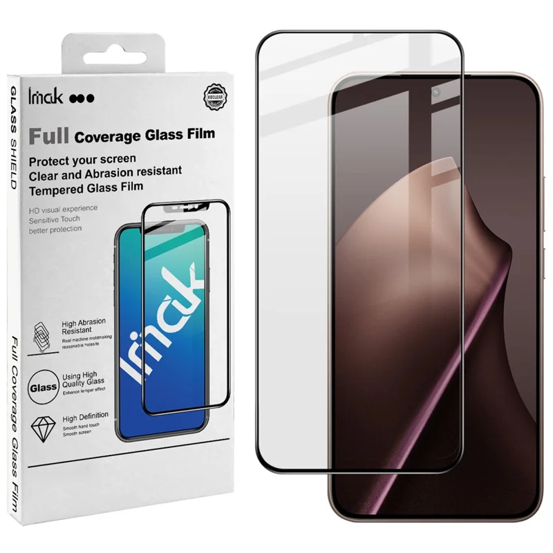 IMAK Pro+ Series For Xiaomi 15T Pro / 15T Screen Protector Full Coverage Tempered Glass Film (Fingerprint Unlock)