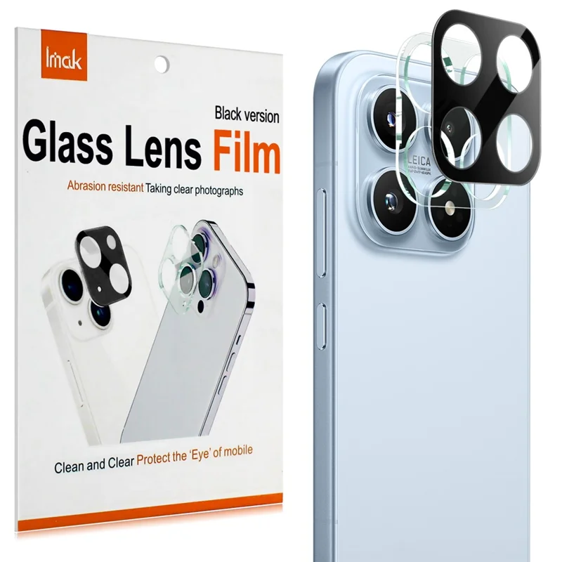 IMAK For Xiaomi 17 Tempered Glass Lens Film + Acrylic Cap (Black Version)