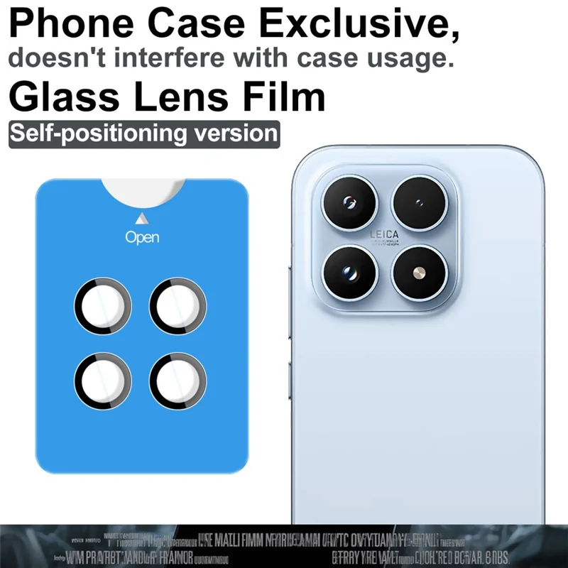IMAK For Xiaomi 17 Tempered Glass Camera Lens Protector with Self Positioning Frame (Scaled Down Version)