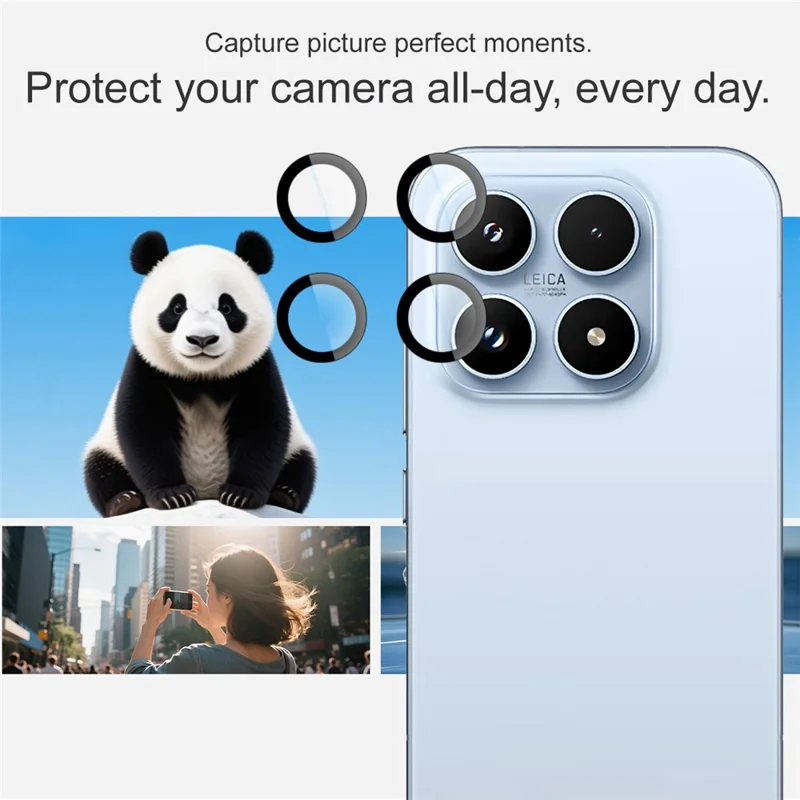 IMAK For Xiaomi 17 Tempered Glass Camera Lens Protector with Self Positioning Frame (Scaled Down Version)