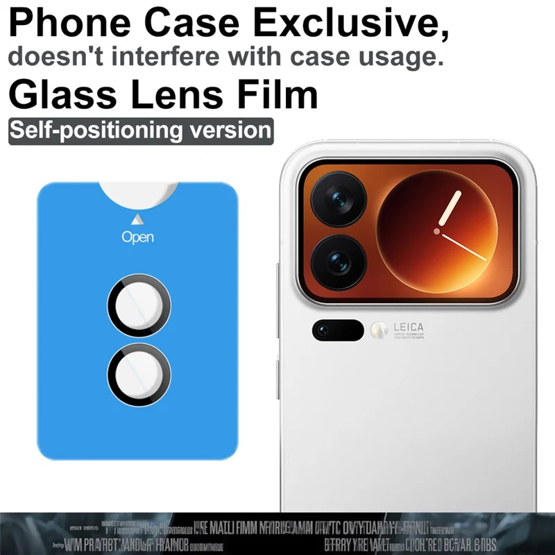 IMAK For Xiaomi 17 Pro Tempered Glass Camera Lens Protector with Self Positioning Frame (Scaled Down Version)