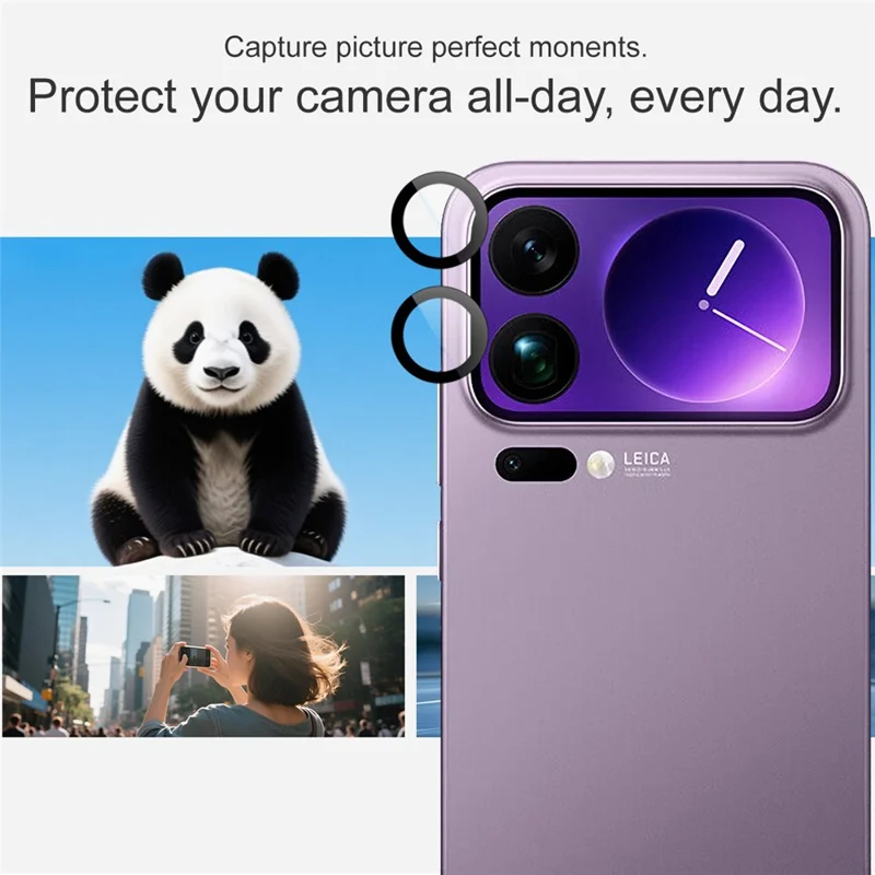 IMAK na Xiaomi 17 Pro Max Ochronnik obiektywu z hartowanego szkła z ramką samocentrującą (wersja pomniejszona)