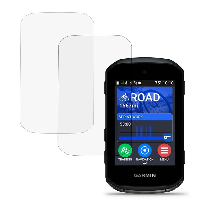 2 szt. folia ochronna na ekran do komputera rowerowego Garmin Edge 850 / 550, folia z hartowanego szkła 2.5D, zaokrąglone krawędzie
