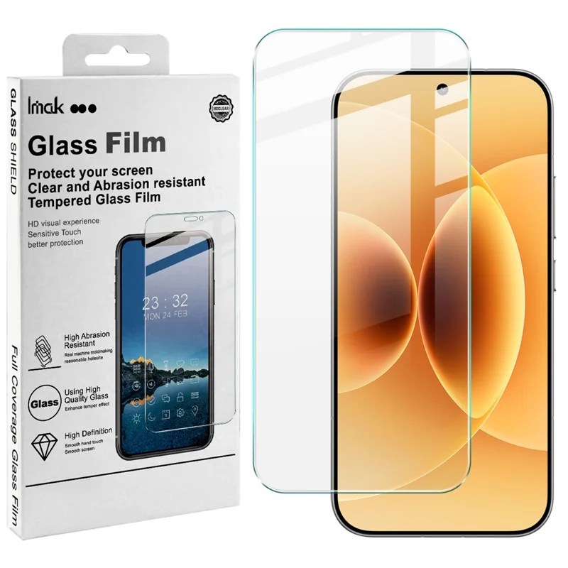 IMAK H Series för Xiaomi 17 / 17 Pro Skärmskydd Härdat Glasfilm (ej fullständig täckning) (Fingeravtryckslås kompatibel)