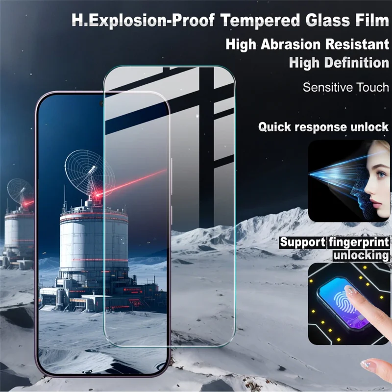 IMAK H Series For Xiaomi 17 Pro Max Screen Protector Tempered Glass Film (Not Complete Coverage) (Fingerprint Unlock)