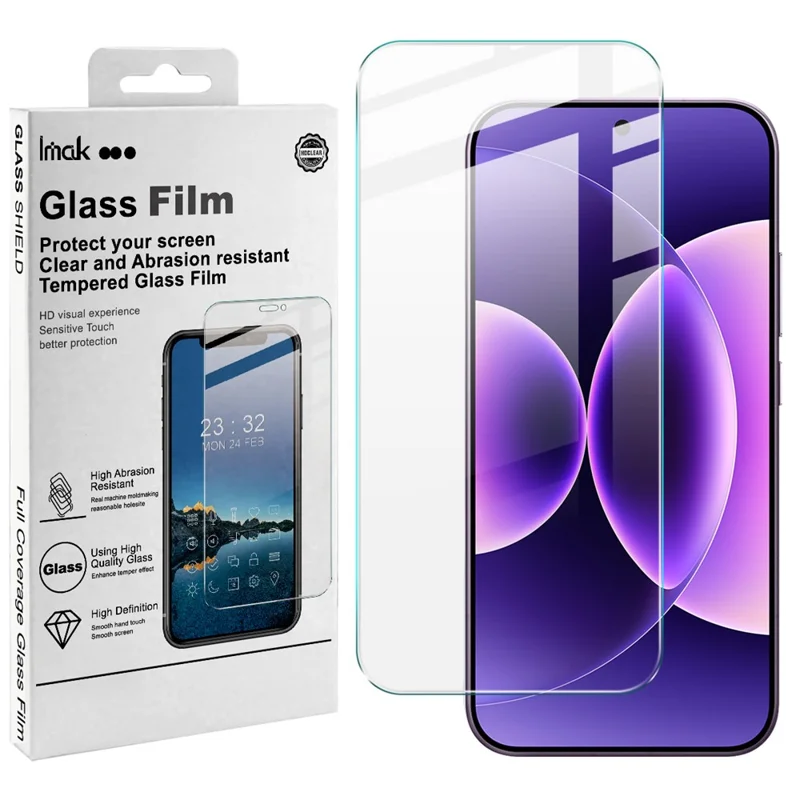 IMAK H Series For Xiaomi 17 Pro Max Screen Protector Tempered Glass Film (Not Complete Coverage) (Fingerprint Unlock)