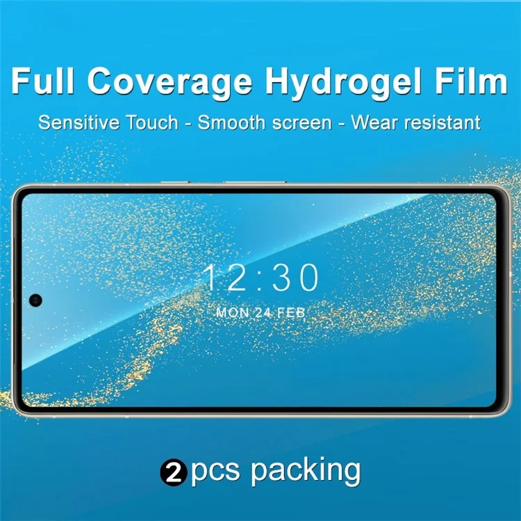 IMAK 2Pcs / Set Hydrogel Film III for Google Pixel 7 5G, Protector de pantalla de cobertura total Ultra Clear Anti-arañazos Anti-explosión Película de TPU suave