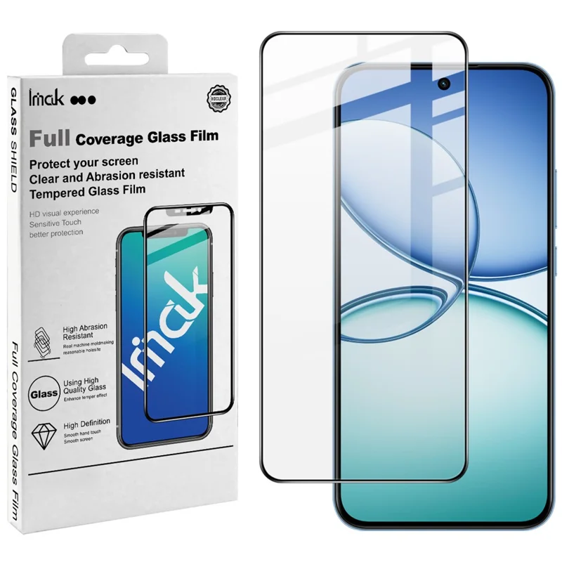 IMAK Pro+ Series For Realme 15T 5G Screen Protector Full Coverage Tempered Glass Film (Fingerprint Unlock)