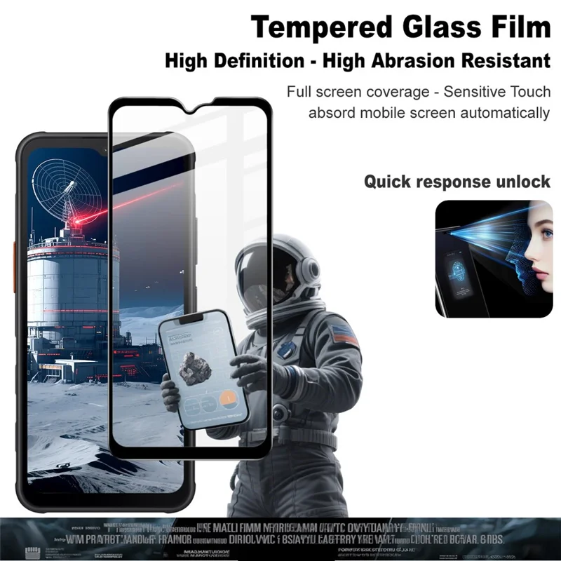 IMAK Pro+ Series For Samsung Galaxy Xcover7 / XCover7 Pro Tempered Glass Full Screen Protector Sensitive Touch Film