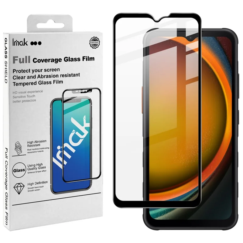 IMAK Pro+ Series For Samsung Galaxy Xcover7 / XCover7 Pro Tempered Glass Full Screen Protector Sensitive Touch Film