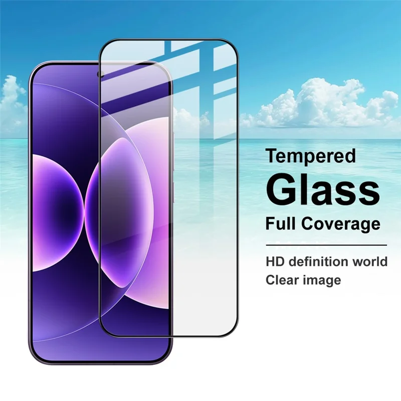 IMAK Pro+ Serie voor Xiaomi 17 Pro Max Screen Protector Volledige Dekking Gehard Glas (Vingerafdrukontgrendeling)