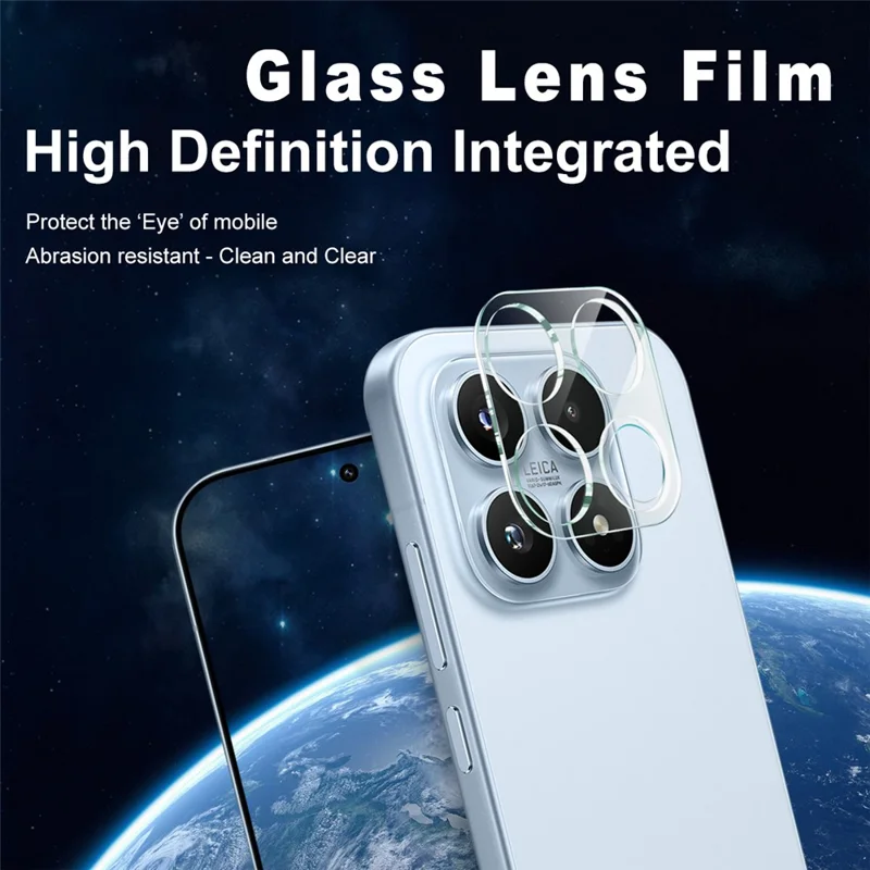 IMAK For Xiaomi 17 Tempered Glass Camera Lens Protector + Acrylic Lens Cap
