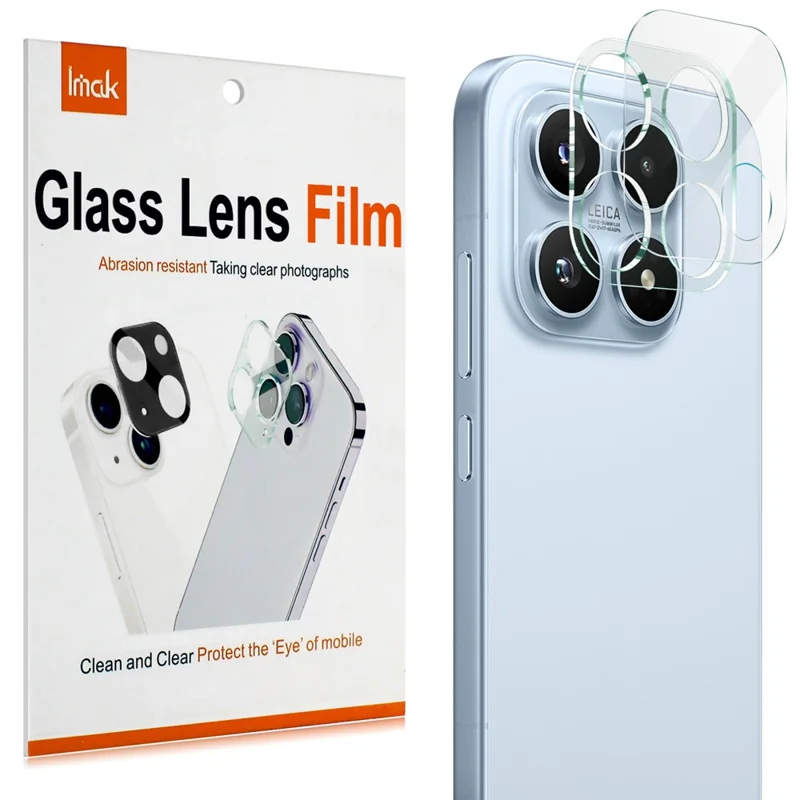 IMAK For Xiaomi 17 Tempered Glass Camera Lens Protector + Acrylic Lens Cap