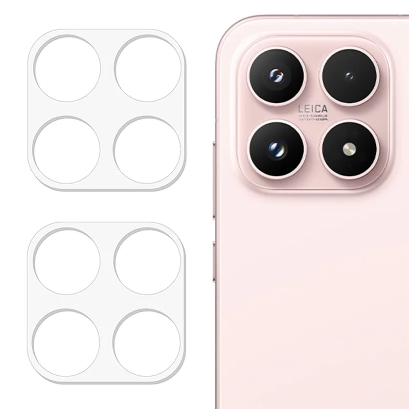 2 st för Xiaomi 17 kameraskydd 3D böjd kant Anti-scratch härdat glas linsfilm - Transparent