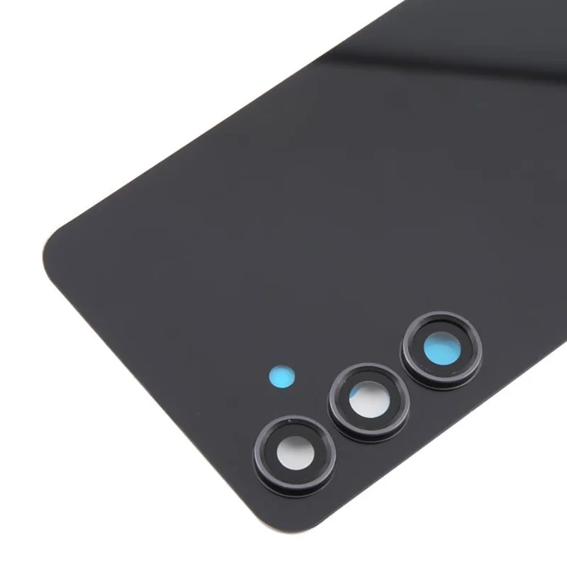 For Samsung Galaxy S24 FE Battery Housing with Adhesive Sticker+Camera Lens Cover - Black