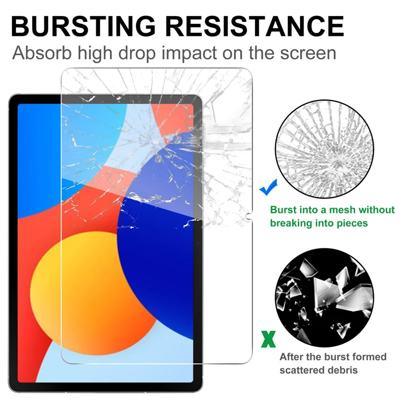 For Xiaomi Poco Pad X1 / Pad 8 Pro / Pad 8 / Pad 7 Pro / Pad 7 Screen Protector Anti-Shatter Arc Edge Tempered Glass Film