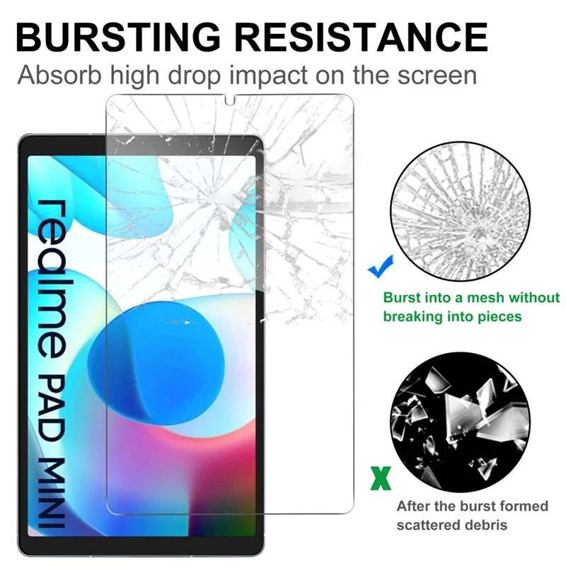 For Xiaomi Pad Mini Screen Protector Anti-Shatter Arc Edge Tempered Glass Film