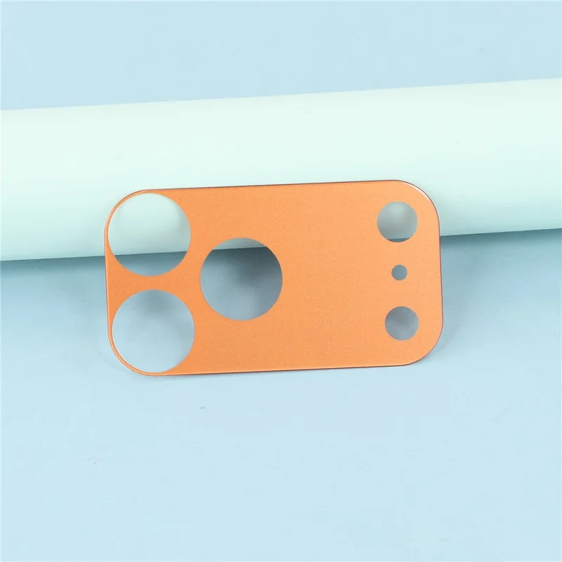 For iPhone 17 Pro Camera Lens Protector Full Coverage Anti Glare Ultra Clear Tempered Glass Lens Film - Orange