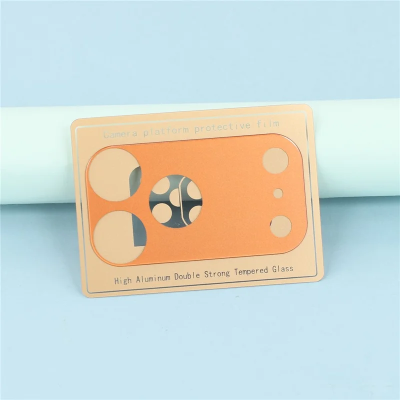 For iPhone 17 Pro Max Camera Lens Protector Full Coverage Anti Glare Ultra Clear Tempered Glass Lens Film - Orange