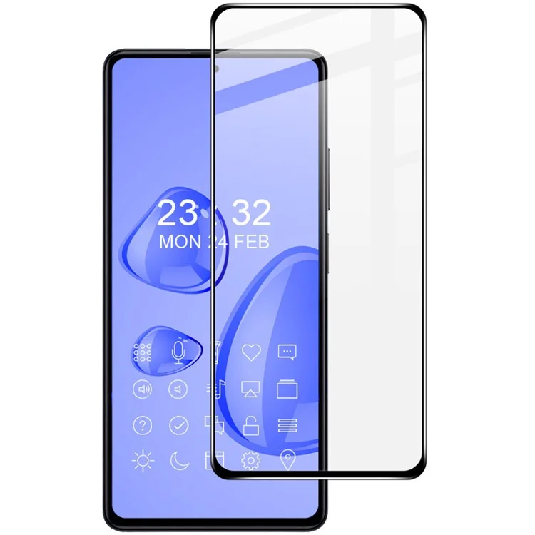 IMAK Pro+ Serie Für Xiaomi Redmi Note 12 Pro 5G Anti-explosion HD Clear Tempered Glass Phone Screen Protector Vollbeschwerde Vollkleber-schutzfilm