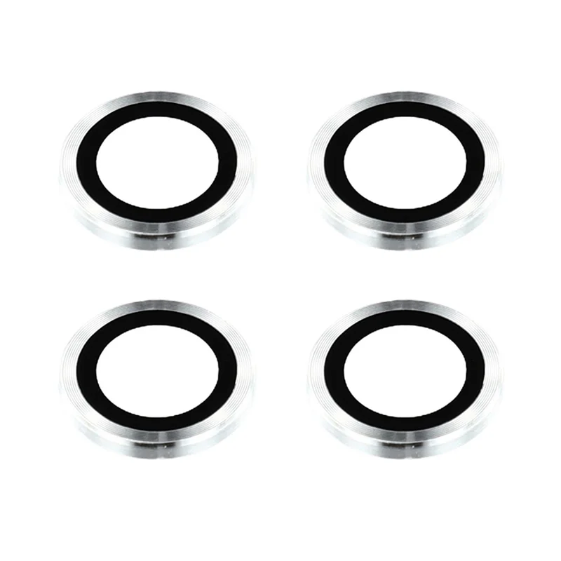 Xiaomi 17 1 Set Camera Lens Protector Metal Frame + Pellicola in Vetro Temperato - Argento