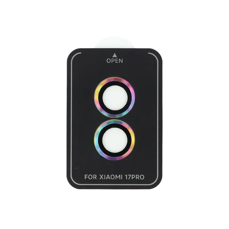 Per Xiaomi 17 Pro 1 Set Camera Lens Protector Metal Frame + Tempered Glass Lens Film - Multi-color