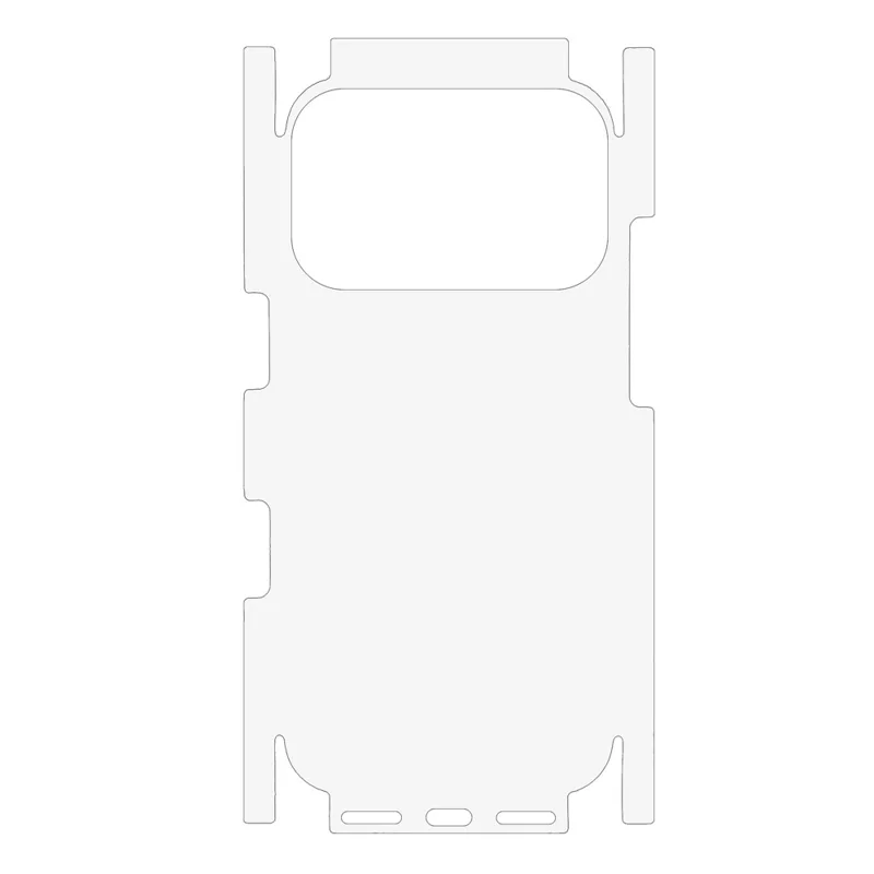 Protezione posteriore per iPhone 17 Pro, copertura completa, pellicola morbida in PET