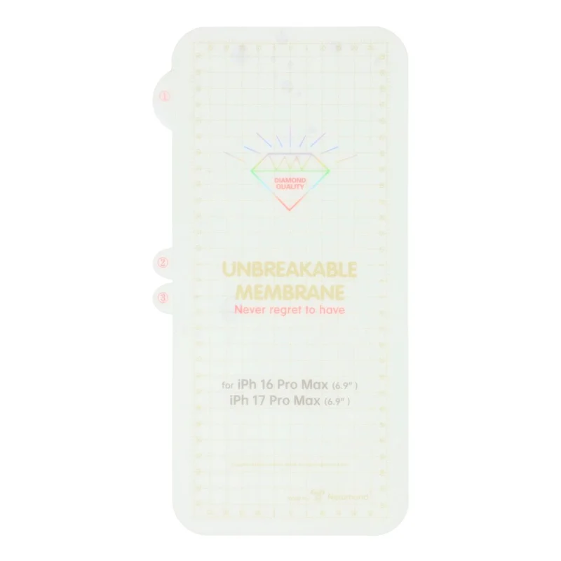 Protetor de Tela Hidrogel PET HD Transparente para iPhone 17 Pro Max / 16 Pro Max