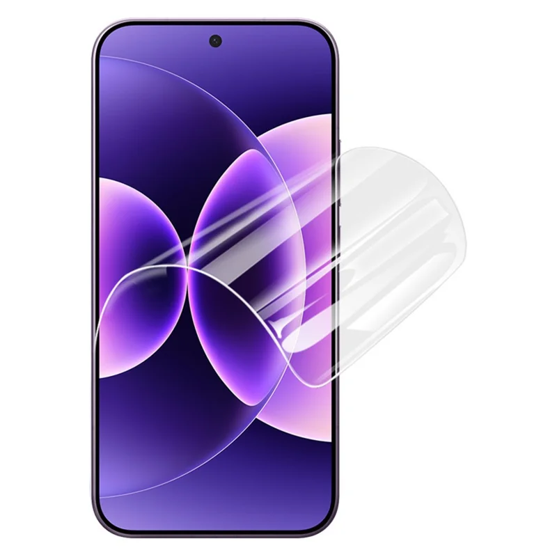 IMAK Hydrogel Film 4th For Xiaomi 17 Pro Max Full Screen Protector Ultra Clear Full Glue Soft TPU Film (Fingerprint Unlock) - Transparent