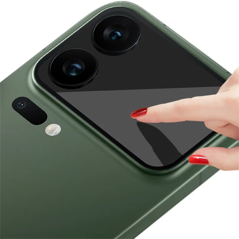 IMAK For Xiaomi 17 Pro Rear Screen Protector Clear Tempered Glass Back Film (Full Glue, NOT Complete Covering)